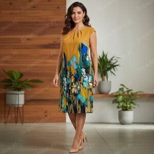 ILE New York women’s print shift dress size 14